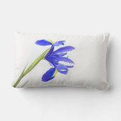 紫色のアイリス花 ランバークッション (裏面)