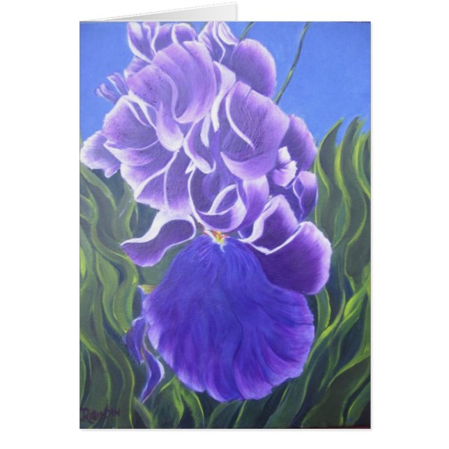 紫色のアイリス (正面)