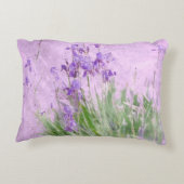 紫色のアイリス アクセントクッション (裏面)
