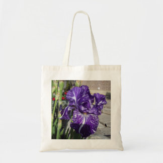 紫色のアイリス トートバッグ