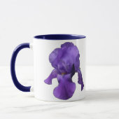 紫色のアイリス マグカップ (左)