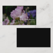 紫色のアイリス • 個人事業カード 名刺 (正面/裏面)