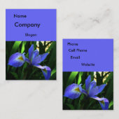 紫色のアイリス（大） 名刺 (正面/裏面)