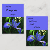 紫色のアイリス（大） 名刺 (正面/裏面)