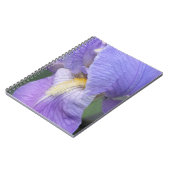 紫色のアイリス 花 フラワー ノートブック (左側)
