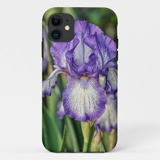 紫色のアイリス Case-Mate iPhoneケース (裏面)
