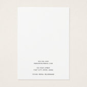 紫色のアクアブルーの水カラーのイヤリングディスプレイカード (裏面)