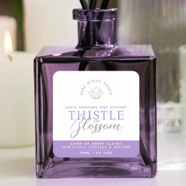 紫色のアザミのリードのディフューザー製品 スクエアシール