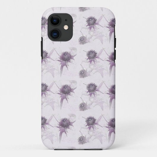 紫色のアザミの自然デザイン Case-Mate iPhoneケース (裏面)