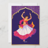 紫色のアジアのアラビアの黄金のパタ縁どーン・メーンディ シーズンカード (裏面)