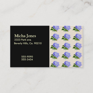 紫色のアジサイによってはヴィンテージパターンが開花します 名刺