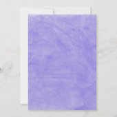 紫色のアジサイのセーブ・ザ・デート案内 セーブザデート (裏面)