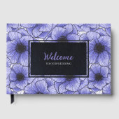 紫色のアネモネズワイルドフラワーG602 ゲストブック (正面)