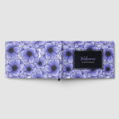 紫色のアネモネズワイルドフラワーG602 ゲストブック (全面)