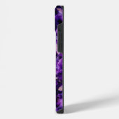 紫色のアメジストクリスタルジェムIPhoneサムスンケース iPhoneケース (左側面)