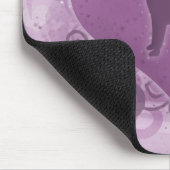 紫色のアメリカのピット・ブルテリアのバレンタイン マウスパッド (コーナー)