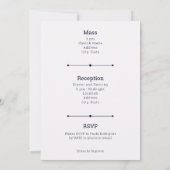 紫色のアラビアンナイツウォーターカラーキンセアニラ 招待状 (裏面)