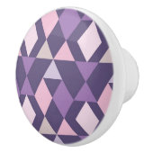 紫色のアラビア幾何学的なパターン セラミックノブ (右)