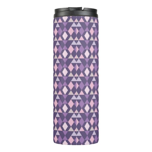 紫色のアラビア幾何学的なパターン タンブラー (裏面)