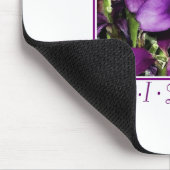 紫色のアリゾナの花の口 マウスパッド (コーナー)