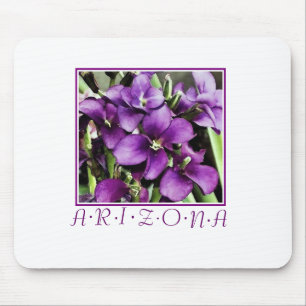 紫色のアリゾナの花の口 マウスパッド