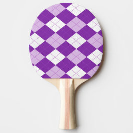紫色のアーガイル柄のなパターン 卓球ラケット