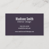 紫色のアーガイル柄のなパターン 名刺 (裏面)