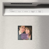 紫色のアールデコフレーム日付磁石を保存 マグネット (インサイチュ (食洗機))