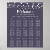 紫色のア結婚ルファット座席表 ポスター (正面)