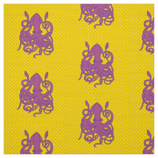 紫色のイカの生地 ファブリック (見本)