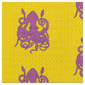 紫色のイカの生地 ファブリック (クローズアップ)