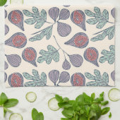 紫色のイチジク キッチンタオル (折り畳み)