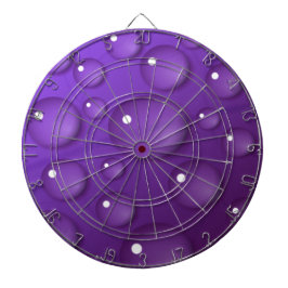 紫色のウォータードロップパターン ダーツボード