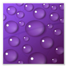 紫色のウォータードロップパターン フォトプリント           
