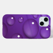 紫色のウォータードロップパターン Case-Mate iPhoneケース (裏面 (横))
