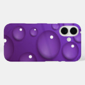 紫色のウォータードロップパターン Case-Mate iPhoneケース (裏面 (横))