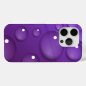 紫色のウォータードロップパターン Case-Mate iPhoneケース (裏面 (横))