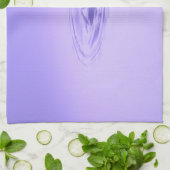 紫色のウォータードロップ反射の無限海愛 キッチンタオル (折り畳み)