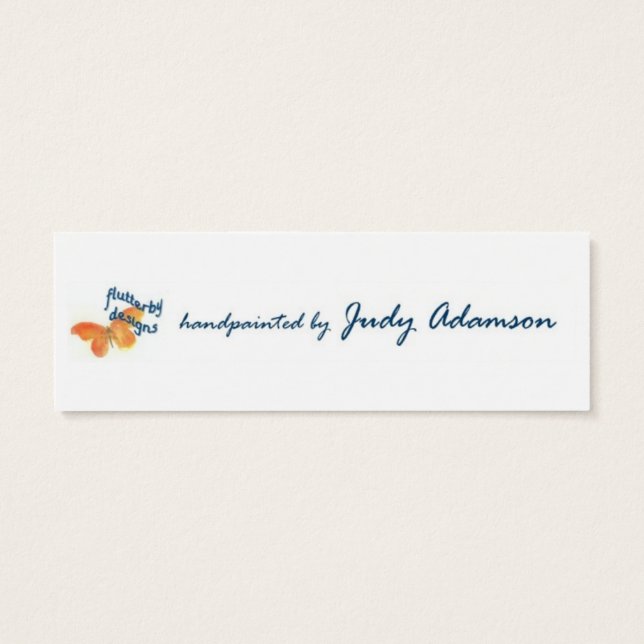 紫色のウォーフラワーブックマーク (裏面)