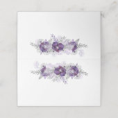 紫色のウルトラバイオレットラベンダーグレーウォーターバラ プレイスカード (外部開封)