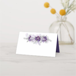 紫色のウルトラバイオレットラベンダーグレーウォーターバラ プレイスカード