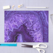 紫色のウルトラ・ビオレット瑪瑙ミネラルジェムストーン 薄葉紙 (クラフト)