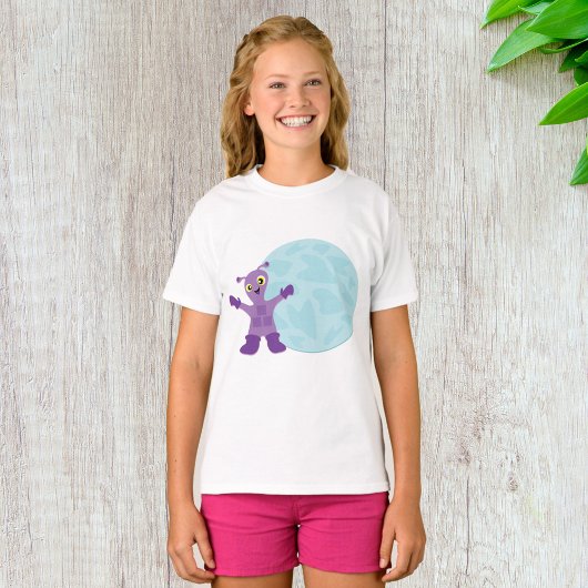 紫色のエイリアン Tシャツ