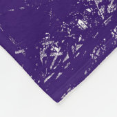 紫色のエッフェル塔 フリースブランケット (角)