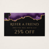 紫色のエージェント紹介カード (正面)