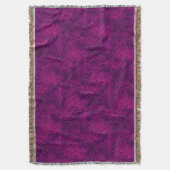 紫色のオウムの抽象芸術のスローの飛行 スローブランケット (正面縦)