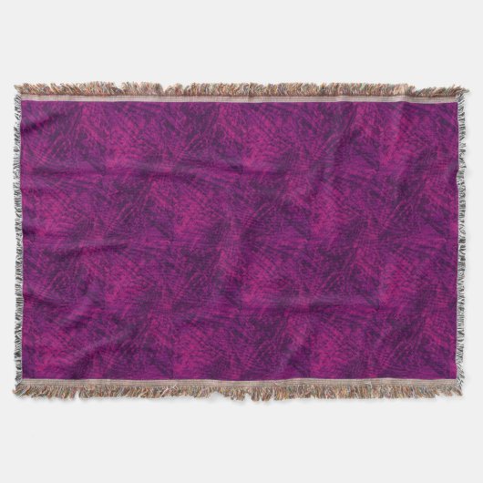 紫色のオウムの抽象芸術のスローの飛行 スローブランケット (正面)