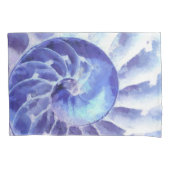 紫色のオウムガイの芸術 枕カバー (正面)