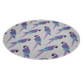 紫色のオウム カッティングボード (角)