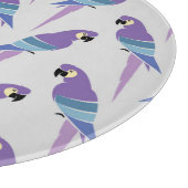 紫色のオウム カッティングボード (角)